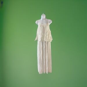 J Gee Womens Easter Dress Size XL Cottagecore Maxi Prairie Whimsical Fairycore